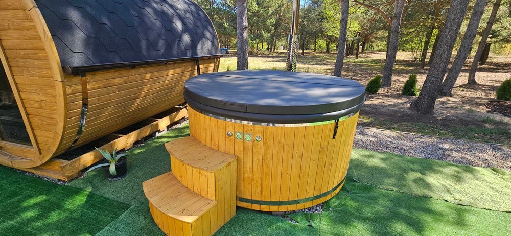 Dom murowany do wynajęcia nad jeziorem w Wólce, balia, sauna