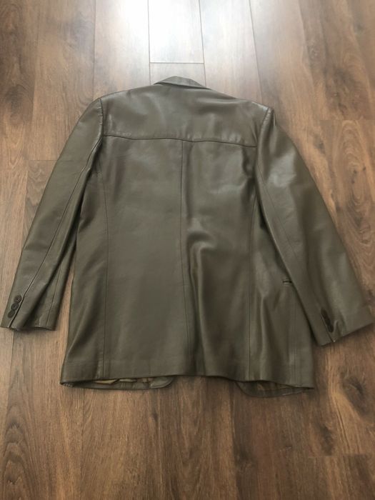 Шкіряний піджак 52 розмір