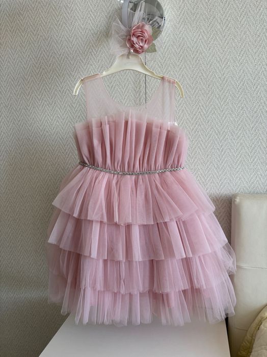 Святкова сукня на дівчинку, р. 116 + балетки