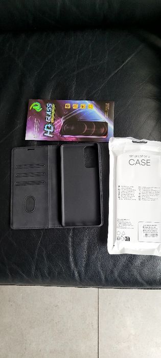 Etui S20 FE 5G  samsung czarne+szkło ochronne