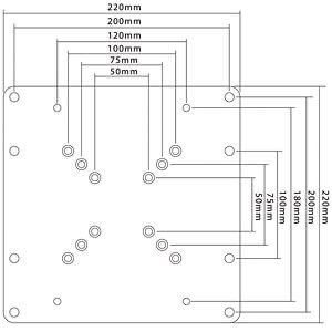 Адаптер VESA GOOBAY для настенного крепления телевизора 58-107 см.