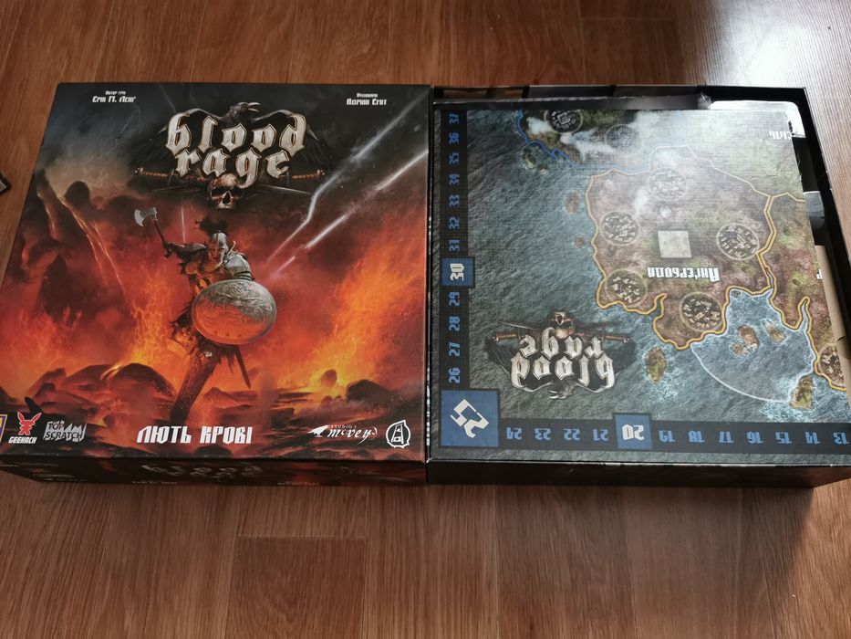 Лють крові / Blood Rage. Чаклуни Мідґарду. Настільна гра з доповненням