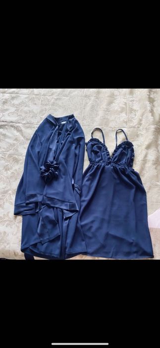 Пеньюар+сорочка рюши