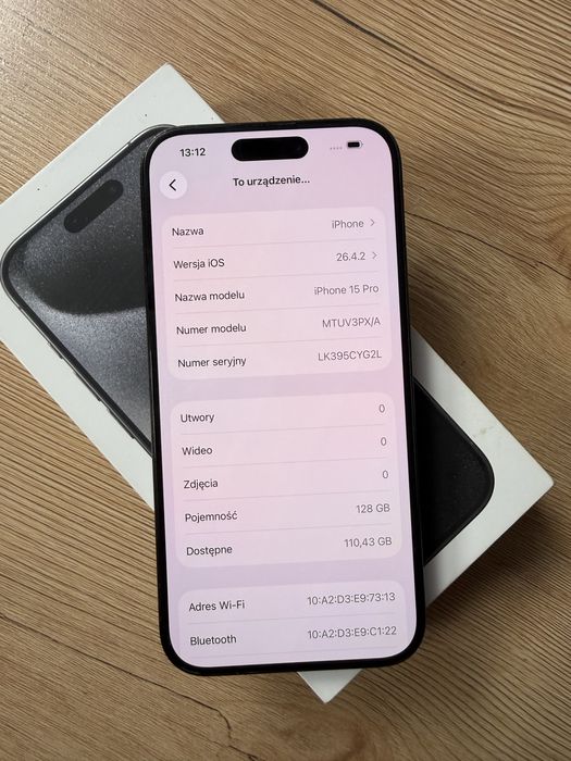 iPhone 15 pro 128 GB