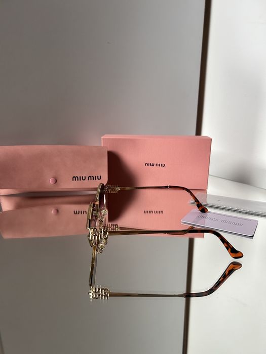 Okulary zlote „miu miu”