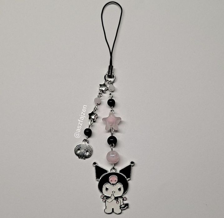 Brelok Zawieszka Na Telefon Kuromi Sanrio Aesthetic Coquette Pinterest