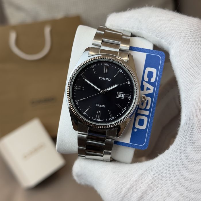 Годинник Casio MTP-1302 Balck | Casio mtp 1302 | касіо мтп 1302 сірі