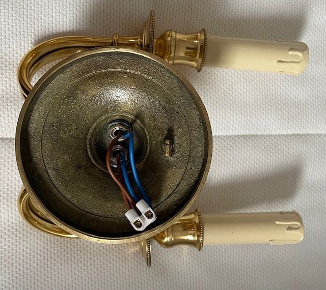 Par de Apliques de parede dourados