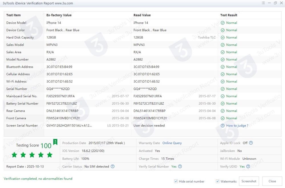 Apple Iphone 14 Blue 128Gb(отличное состояние)