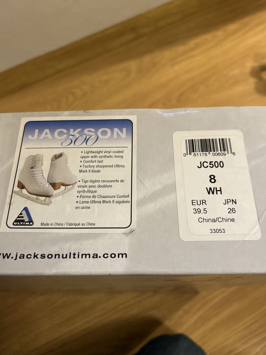 Łyżwy figurowe Jackson 500 rozmiar 8- 39,5 super stan