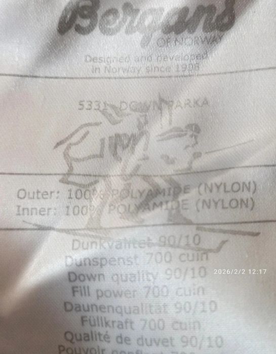 Kurtka, parka puchowa Bergans