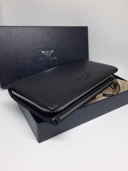 Чоловічий гаманець шкіряний клатч | Мужской кошелек барсетка кожаная