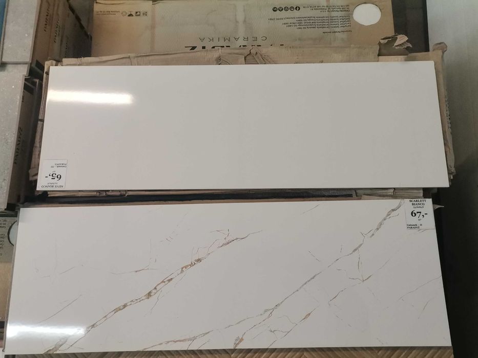 Tanie płytki! Scarlett bianco 29,8x89,8 GAT.2 w cenie 18,09 zł/szt