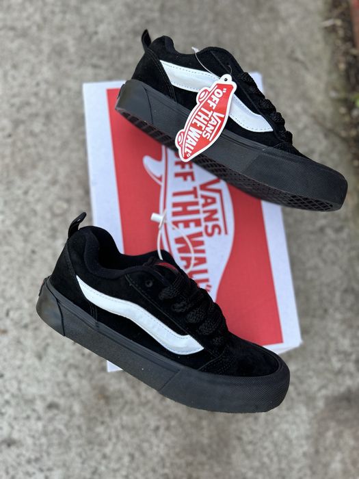 Жіночі кеди, женские кроссовки Vans KNU skool black white