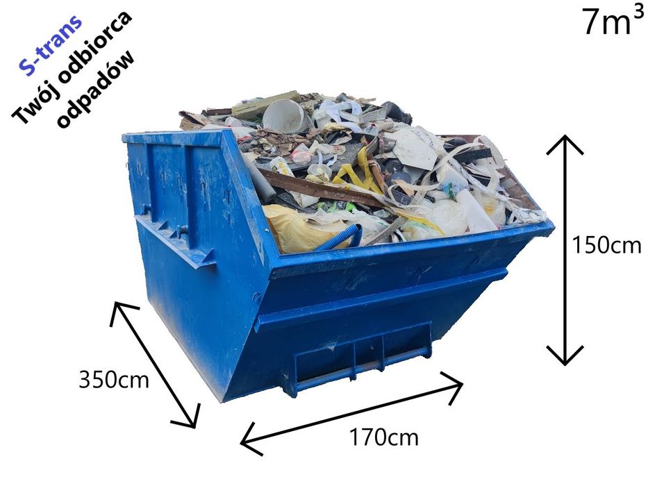 Wynajem kontenerów , Wywóz gruzu, odpadów budowlanych w kontenerach