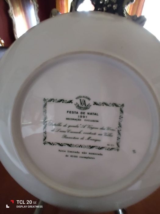 Pratos de coleção da Vista Alegre
