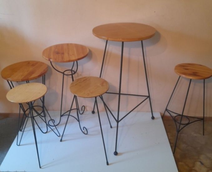 Kwietnik ,Stoliki  NOWE loft,drewno, metal