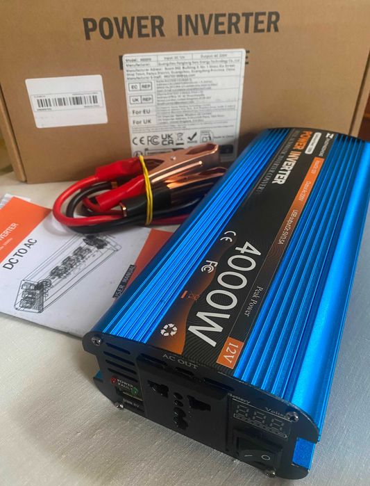 Перетворювач напруги 4000W Потужний Інвертор Power Inverter