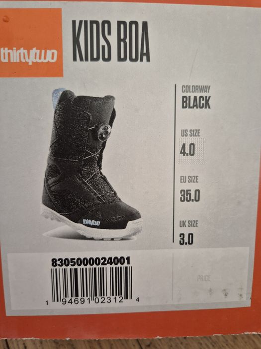 Buty snowboardowe 35 Kids boa Thirty two