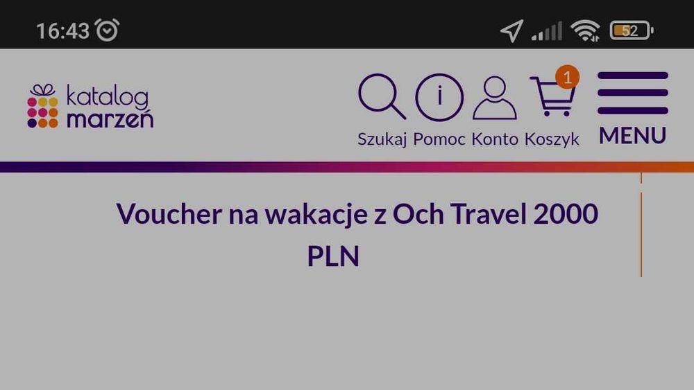Voucher wakacje och travel