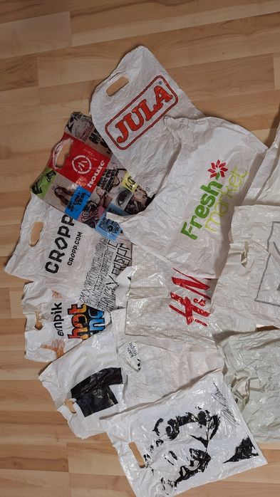 Stare retro reklamówki 18 szt