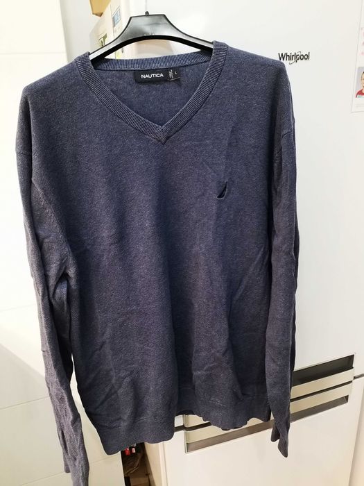 Nautica Niebieski Sweter Męski L - sprzedam!