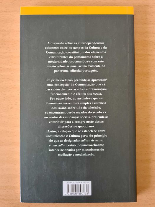 Livro "Comunicação e Culturas do Quotidiano" de Isabel Ferin