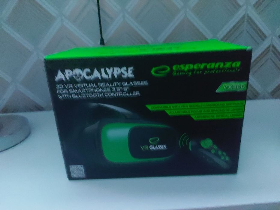 Gogle vr glases z pilotem na włożenie telefonu