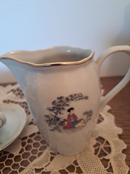 Servico de cha/cafe porcela SP Coimbra