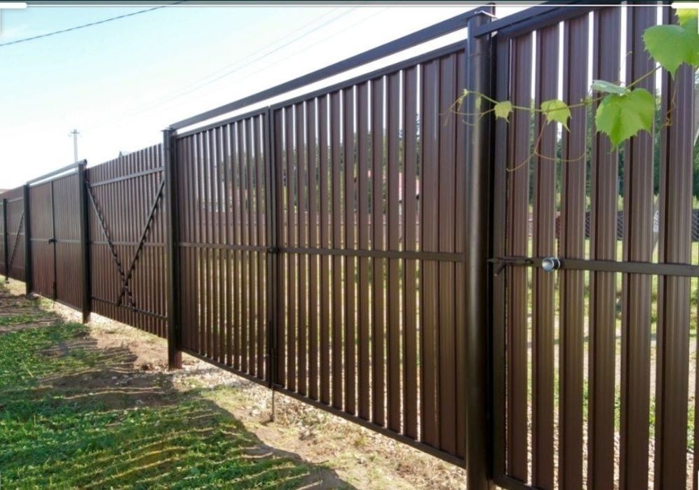 Ворота, ворота с профнастила,забор