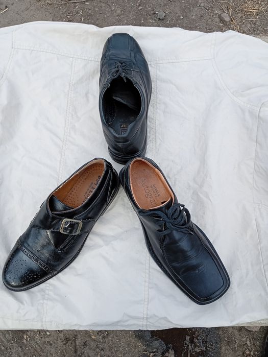 Чоловічі туфлі.кожані.Нові.розмір 42-43.Італійські.