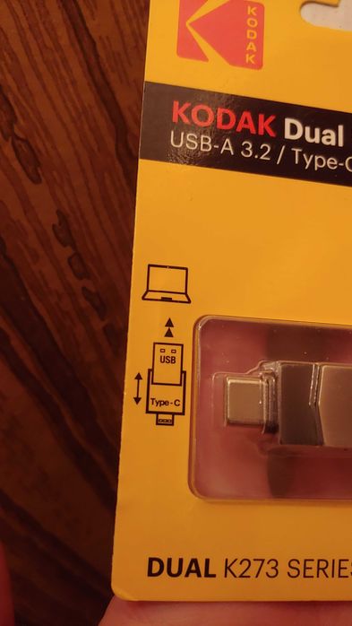 Флешка Kodak Dual Usb 3.2 Type-C Два выхода новая