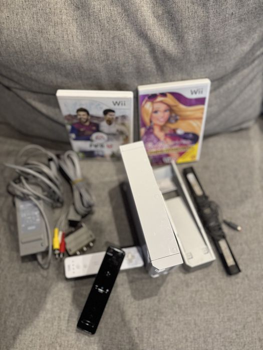 Nintendo wii Branca com comandos