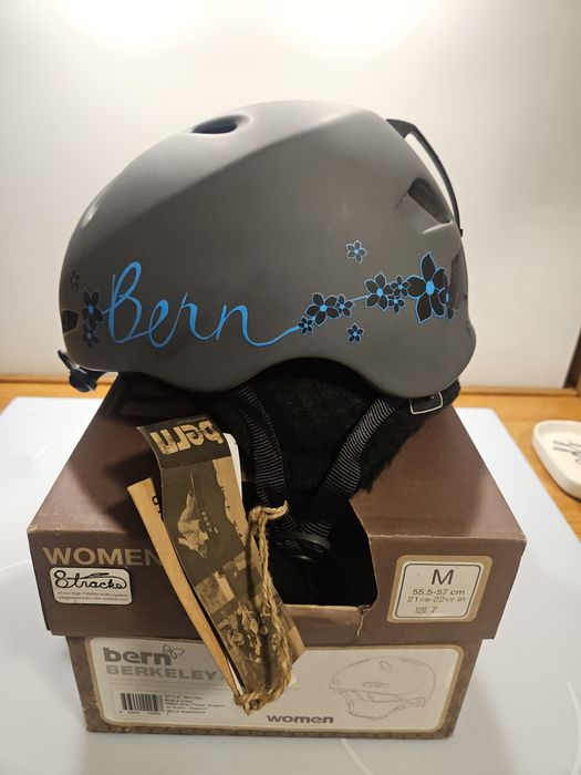 Kask snowboardowy, narciarski Burn audio matte flower M  nowy!