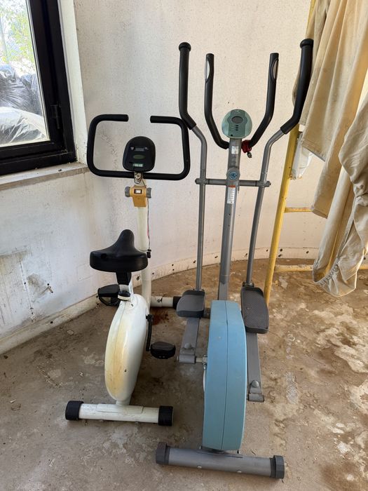 Bicicleta e bicicleta eliptica