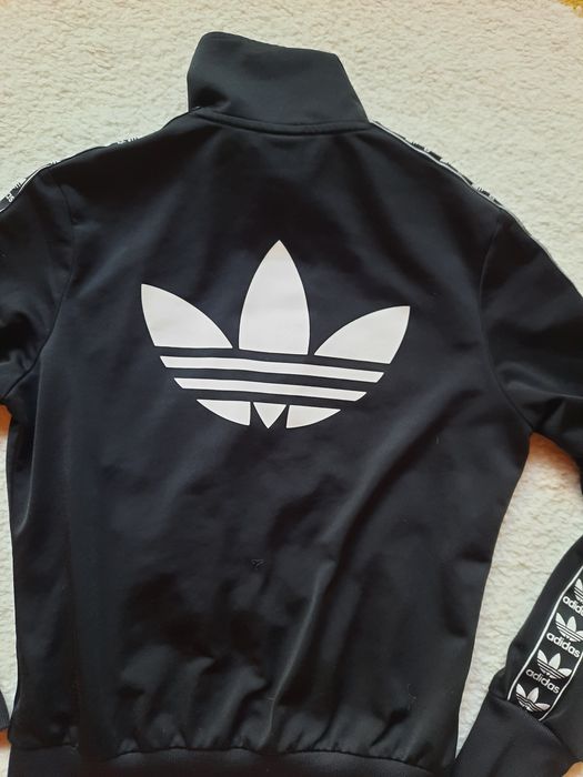 Bluza rozpinana Adidas czarna duże logo