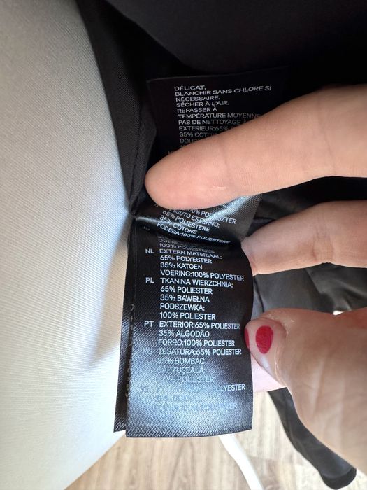Trencz płaszcz H&M czarny nowy 34/36