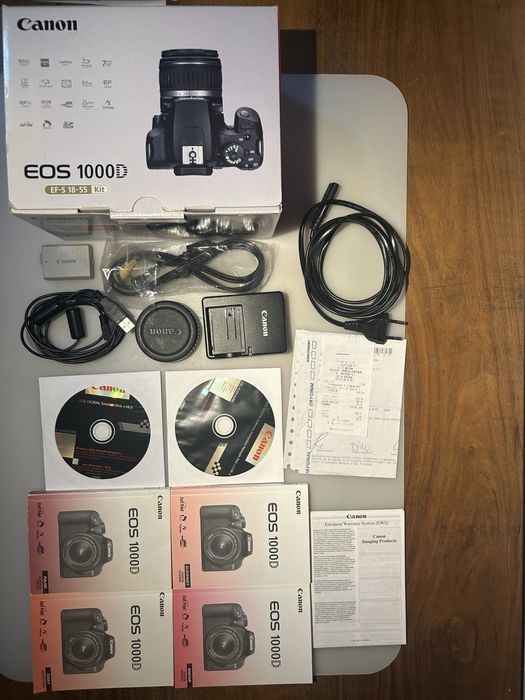 Canon EOS 1000D | obiektyw EF-S 18-55 | super stan tylko 12519 zdjęć