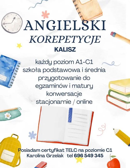 Korepetycje angielski Kalisz