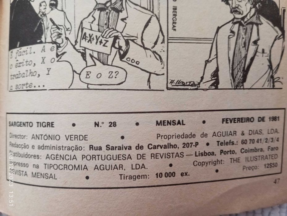 Sargento TIGRE  banda desenhada