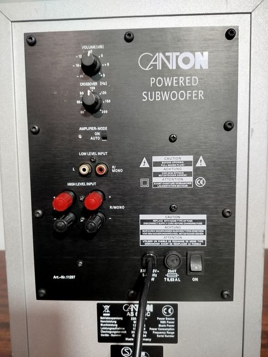 120 Вт! Активний сабвуфер Canton AS-60SC, made in Germany