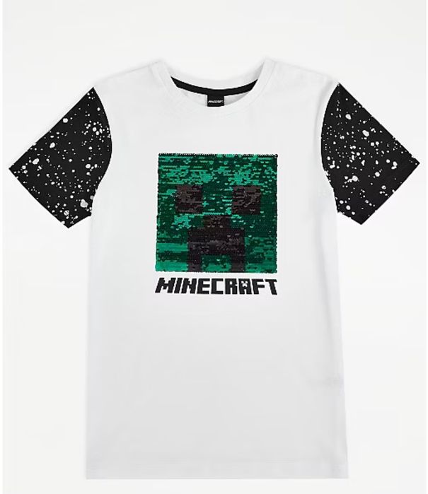 Біла футболка Minecraft George на хлопчика 10-11 років