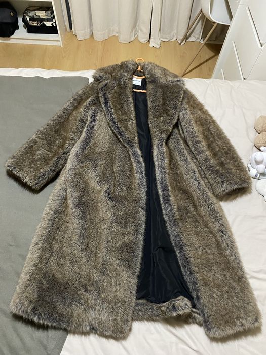 casaco de pelo longo