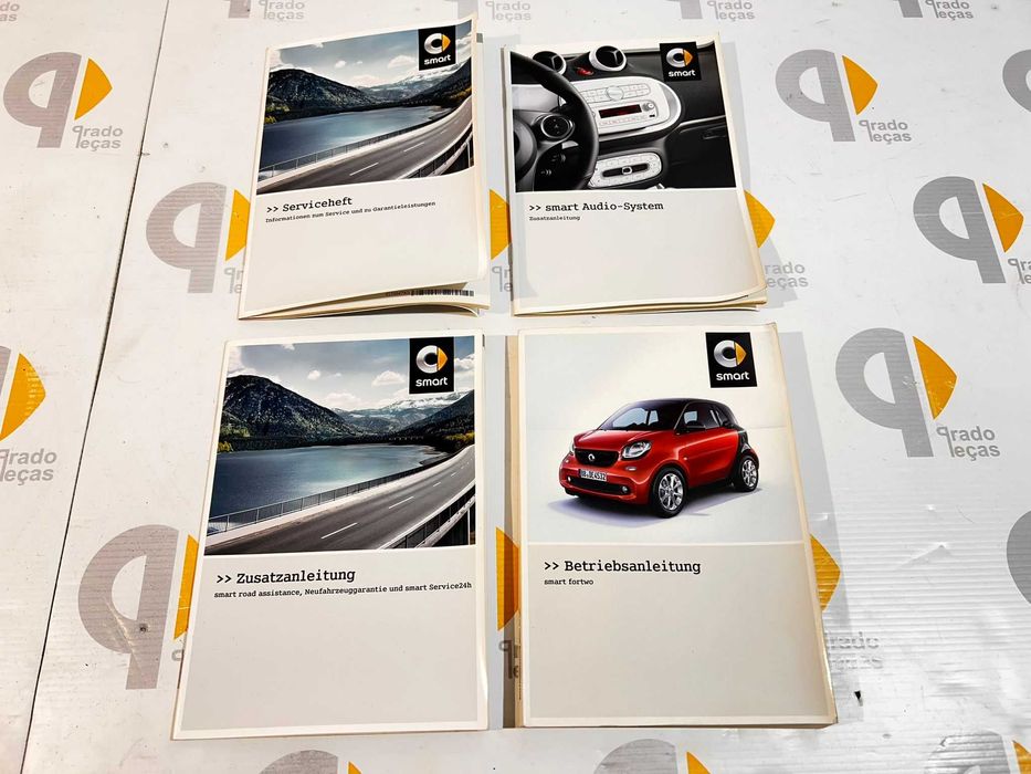 livros instruções smart fortwo 453