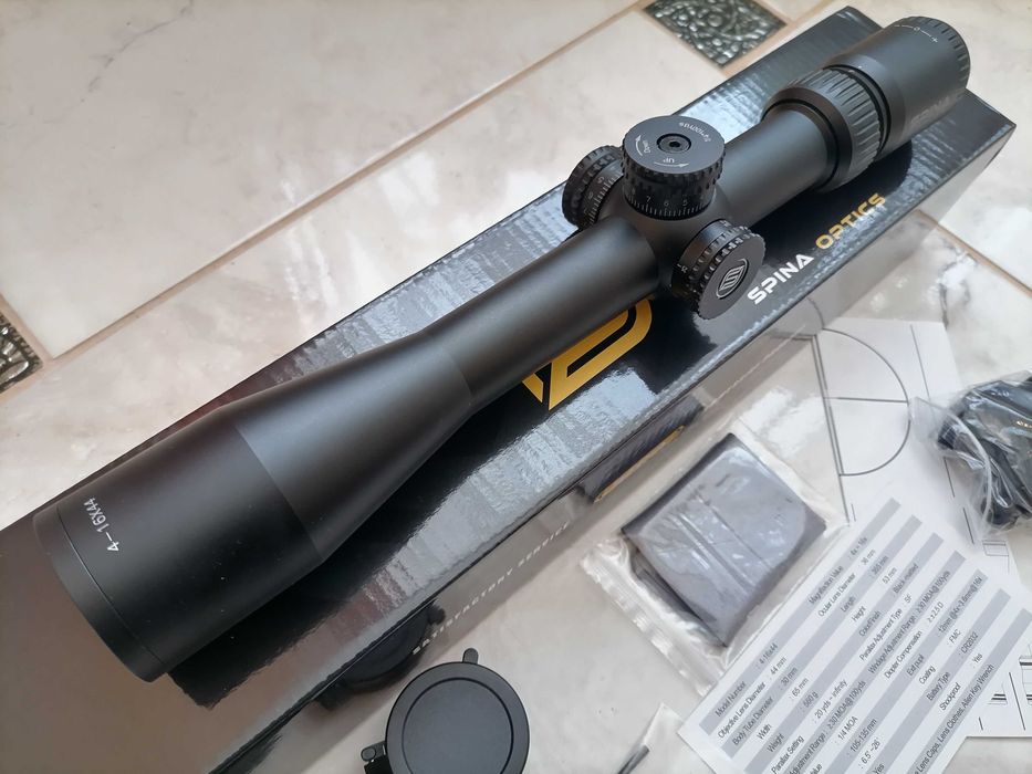 Новий оптичний приціл Spina Optics 4-16x44 SF TAC.