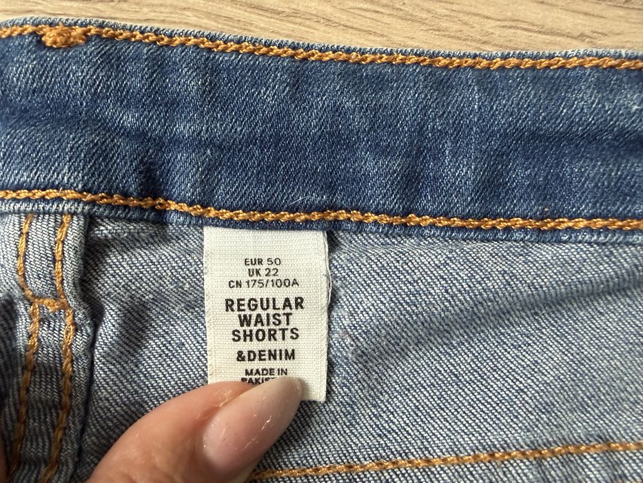 Spodenki szorty jeansowe damskie H&M rozm..50