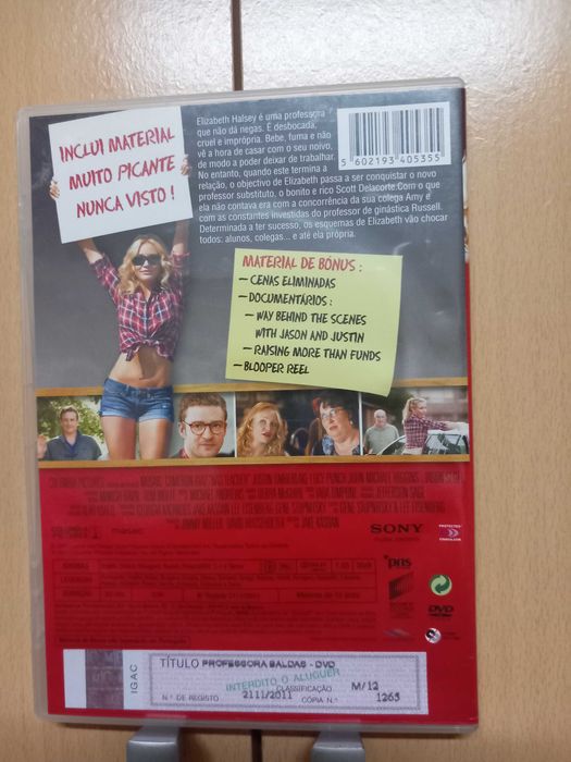 DVD PROFESSORA BALDAS Filme Cameron Diaz LEGENDAS em Português Justin