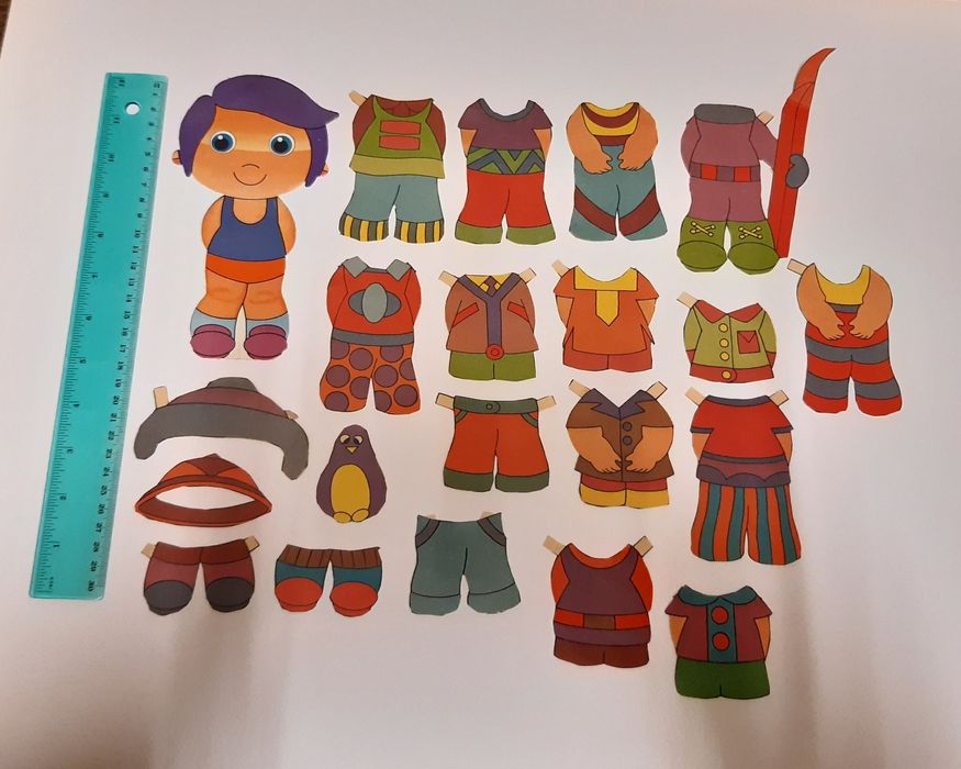 Bonecas em papel para vestir anos 80