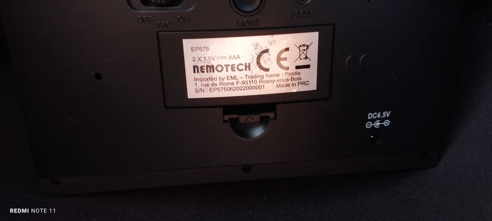 Цифровий будильник 8 в 1, метеостанція, годинник, календар,