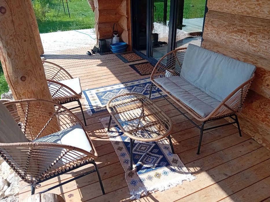 Komplet mebli ogrodowych boho